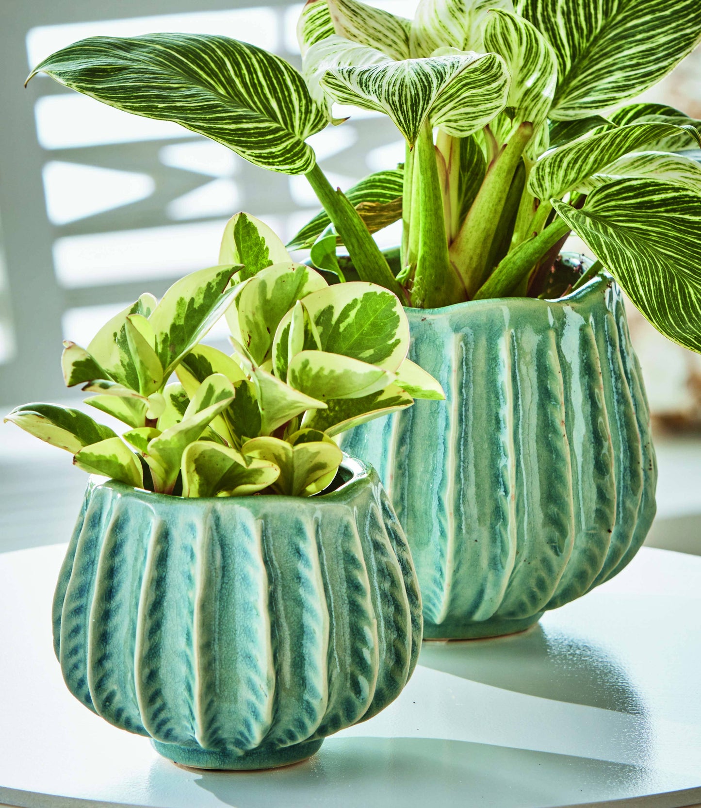 Cala Planter Large Lt Blue Stoneware Summer