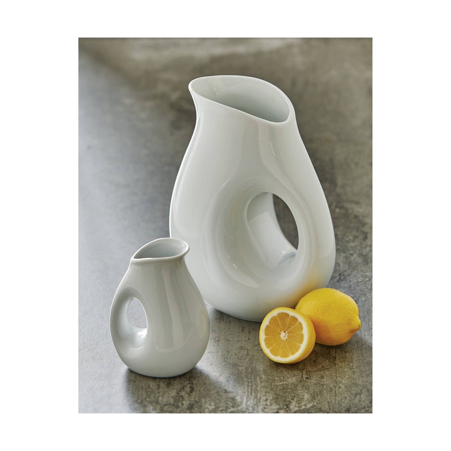 Whiteware Oval Pitcher Large Porcelain