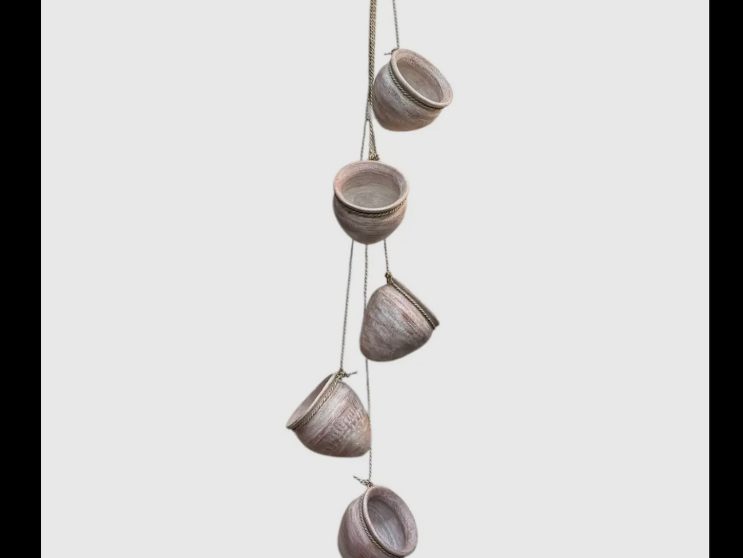 Terra Cotta Hanging Planter (String of 5)