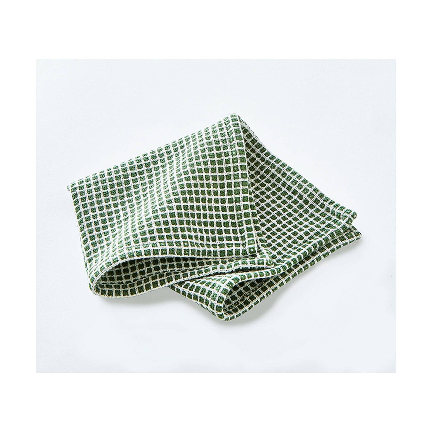 Tag Textured check Dishcloth Set of 2 Yellow Cotton