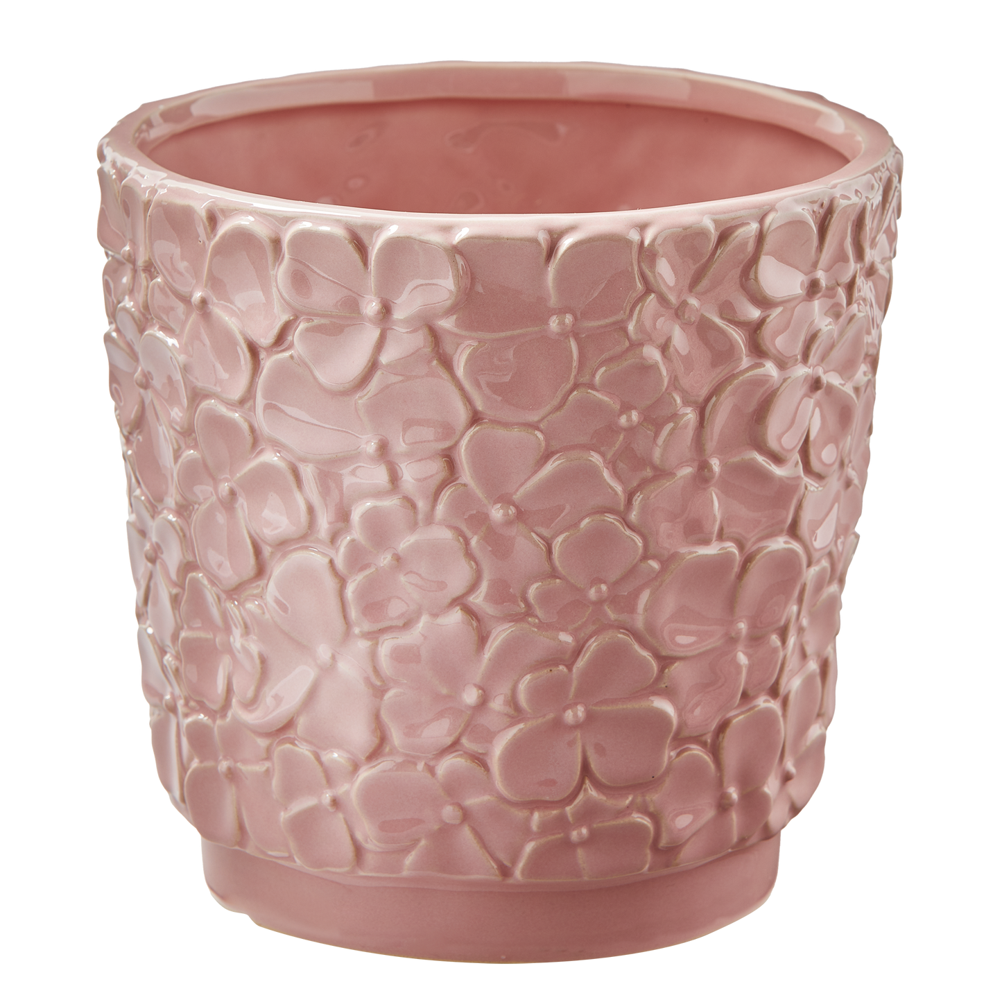 Blossom Planter Large Pink Stoneware Spring