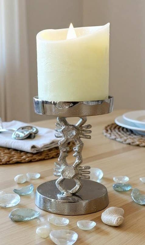 Crab Candle Holder 6" x 3.25"