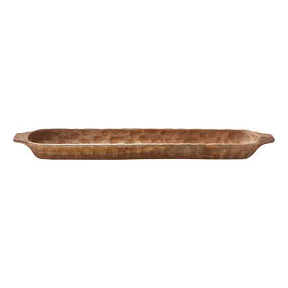 Long Bread Dough Bowl Natural Mango Wood Everyday