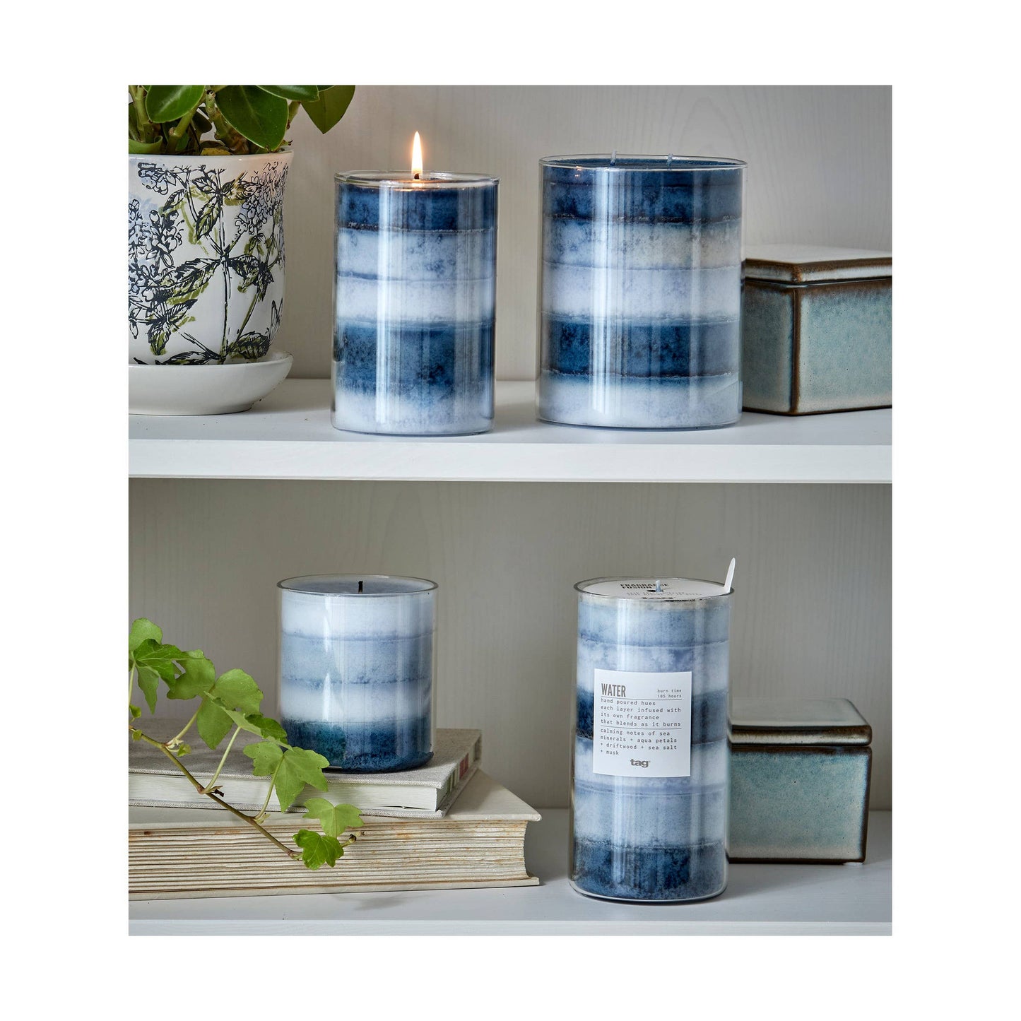Frag Fusion Water Large Blue Multi Glass
