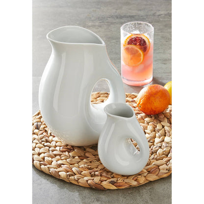 Whiteware Oval Pitcher Large Porcelain
