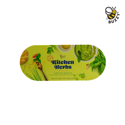 Galvanized Windowsill Kitchen Herb Grow Kit – Indoor Gift