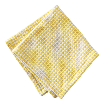 Tag Textured check Dishcloth Set of 2 Yellow Cotton