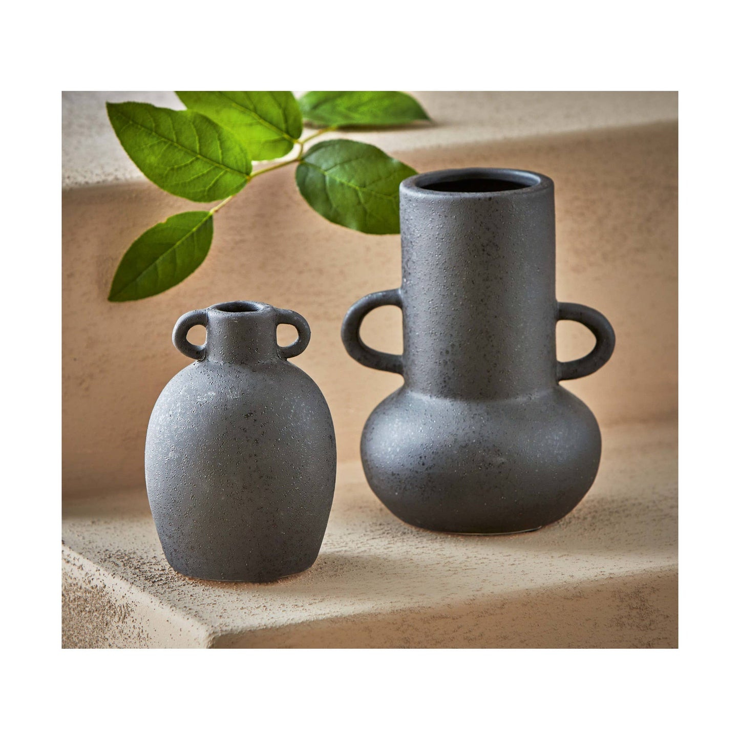 Kuro Vase Large Black Stoneware