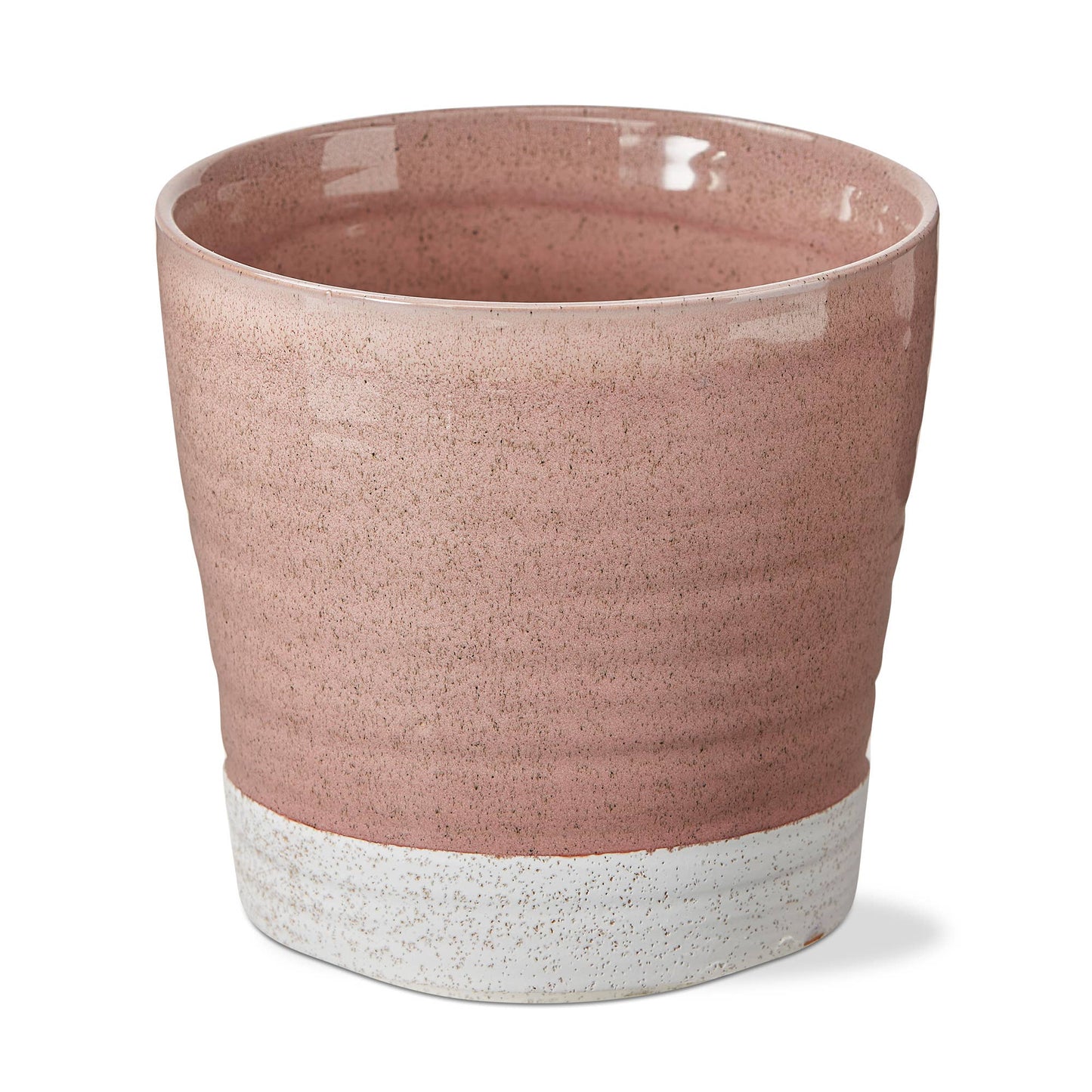 Two Tone Planter Large Blush Stoneware