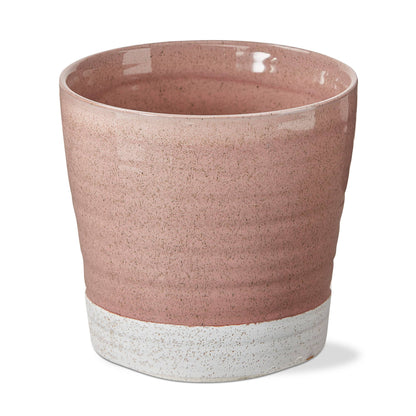 Two Tone Planter Large Blush Stoneware