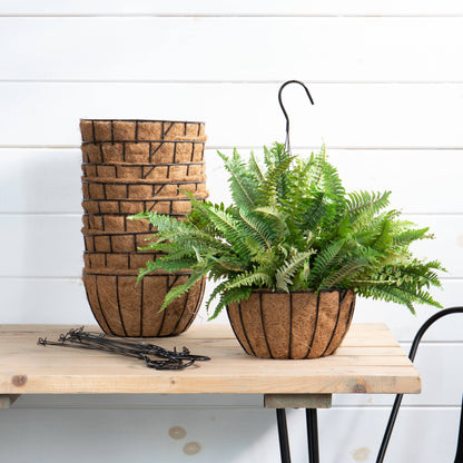 Round Wire Hanging Planter w/Liner