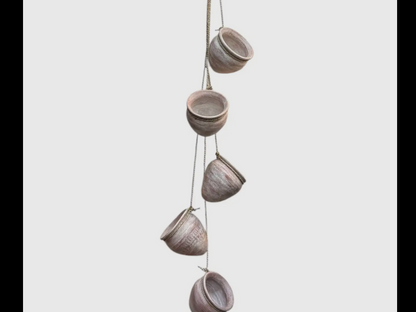 Terra Cotta Hanging Planter (String of 5)