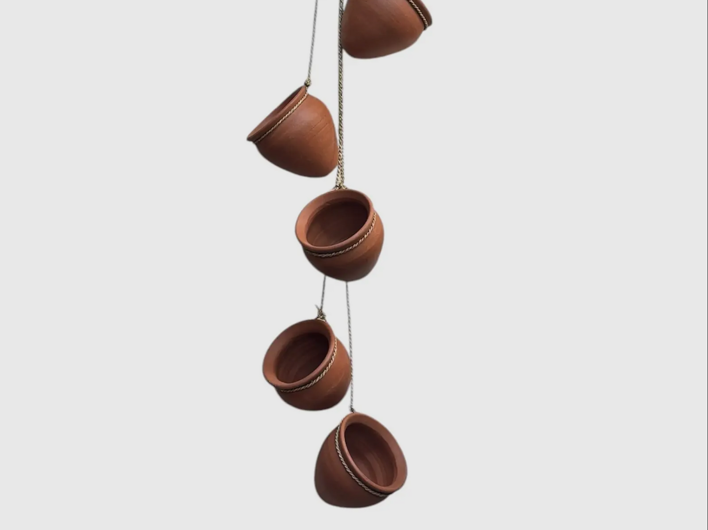 Terra Cotta Hanging Planter (String of 5)