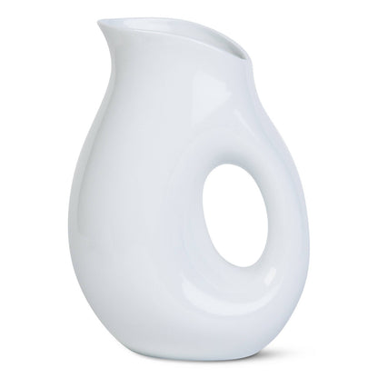 Whiteware Oval Pitcher Large Porcelain