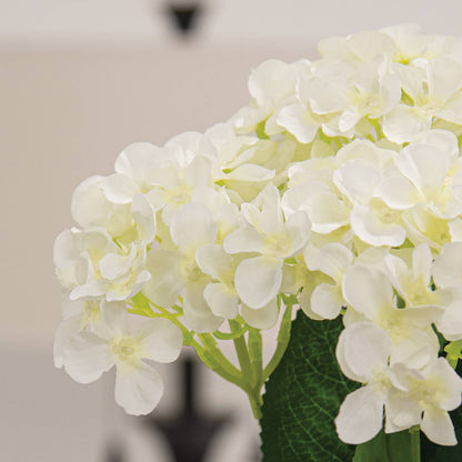 White Hydrangea Bush - 17"H