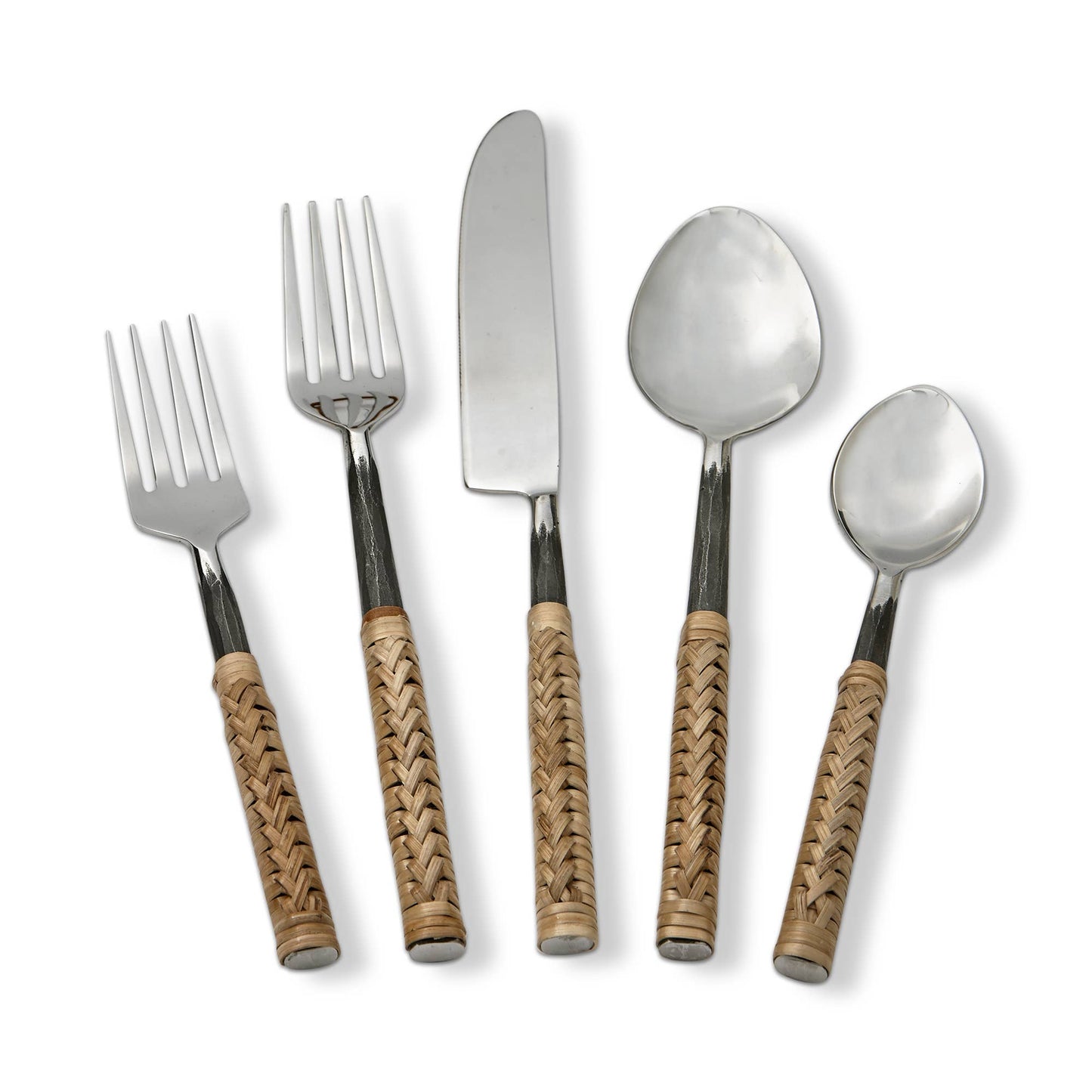 Bamboo Handle Flatware S/5 Natural Stainless Steel