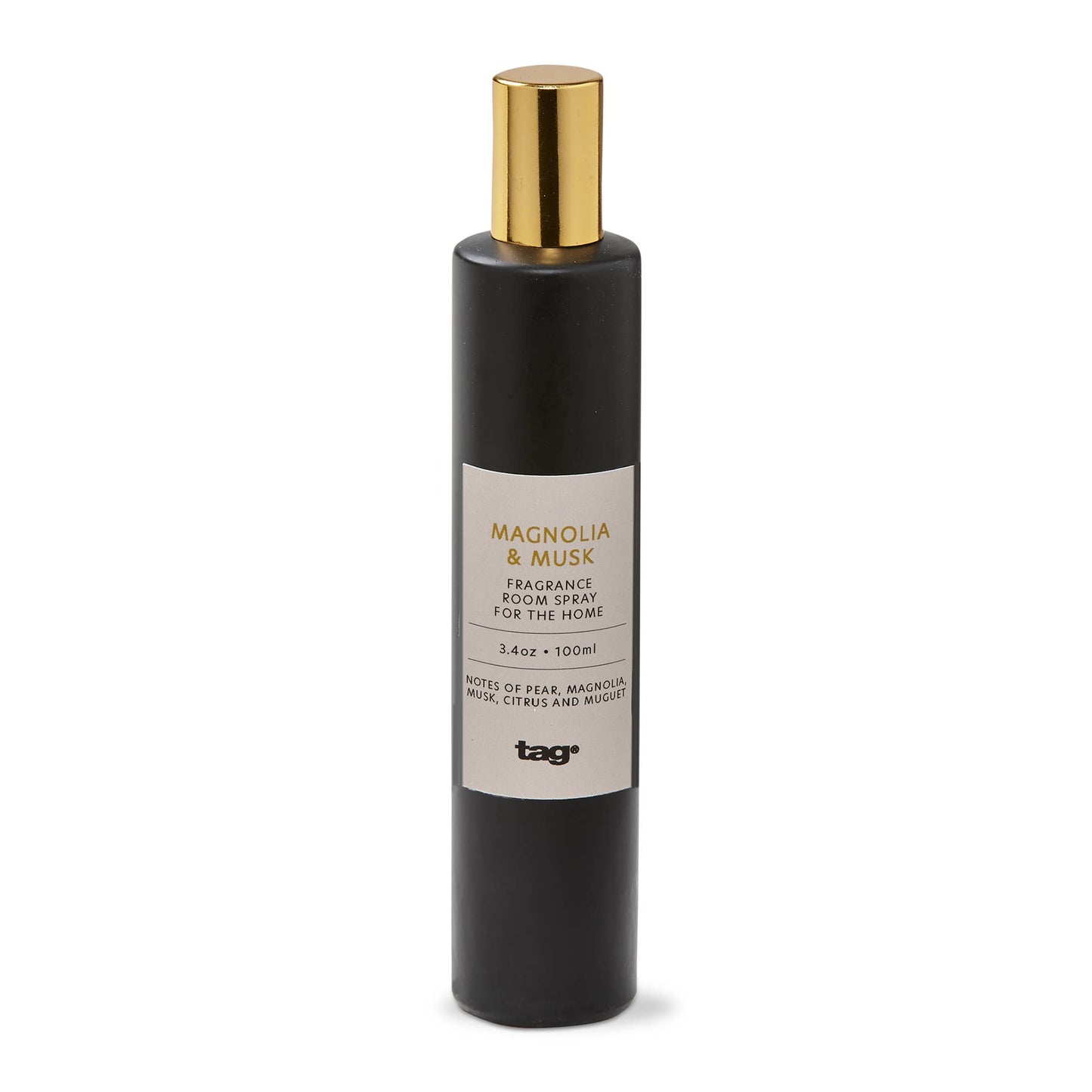 Magnolia & Musk Room Spray Black Glass