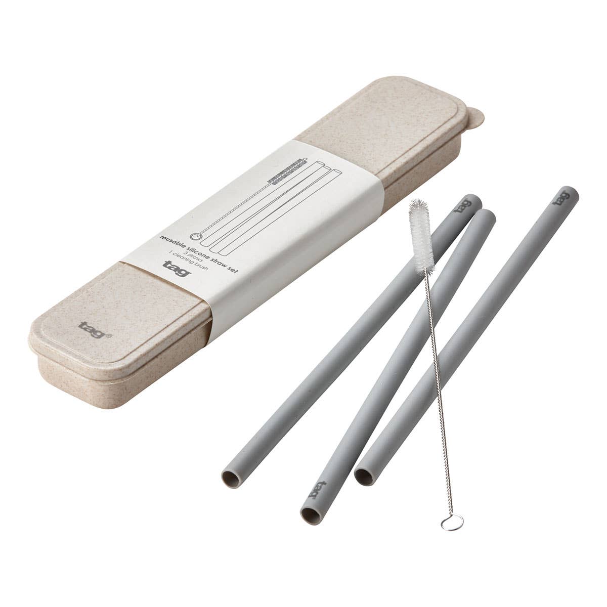 Reusable Silicone Straw Set Multi Silicone Summer