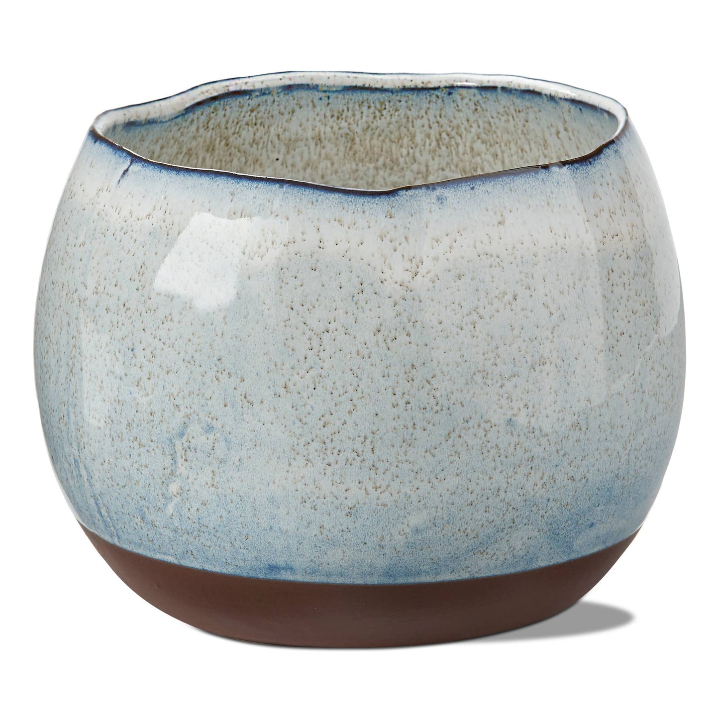 Cirrus Planter Large White Multi Stoneware Summer